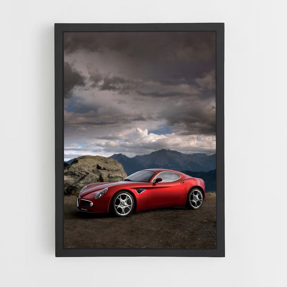 Poster Route de la Compétition – affiche Alfa Romeo (vue 2)